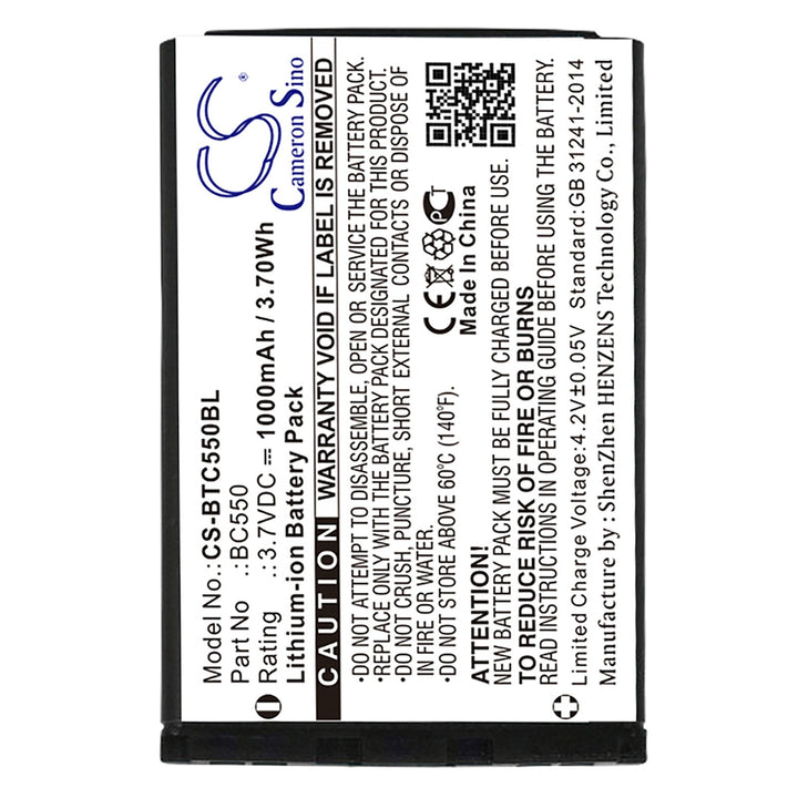 Battery for CS-BTC550BL-3