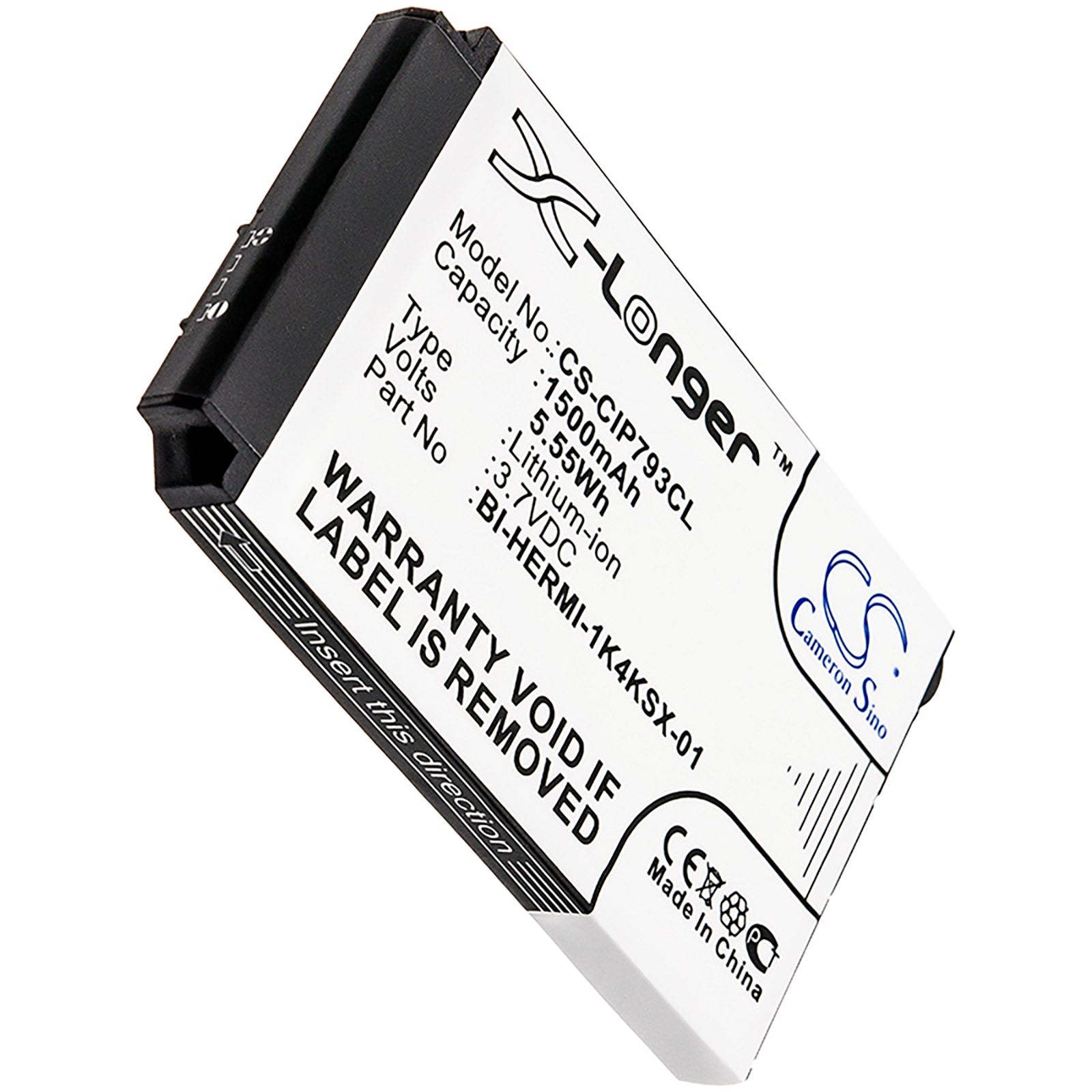 Battery for Cisco BI-HERMI-1K4KSX-01, CS-CIP793CL 1500mAh Li-ion ...