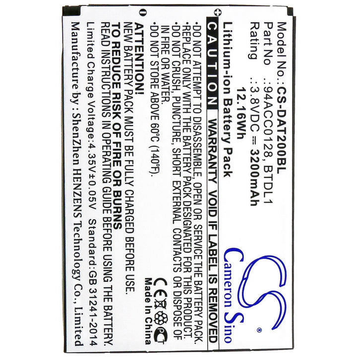 Battery for CS-DAT200BL-3