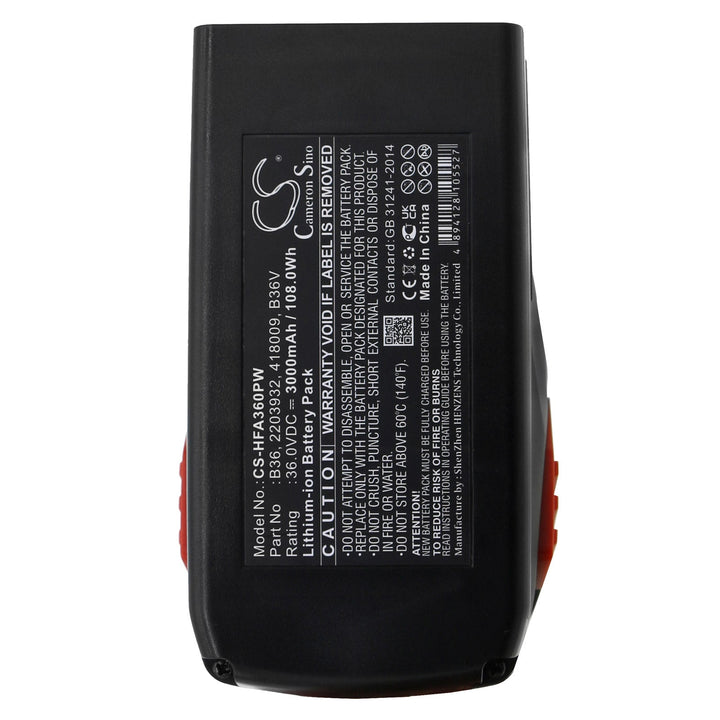 Battery for CS-HFA360PW-5