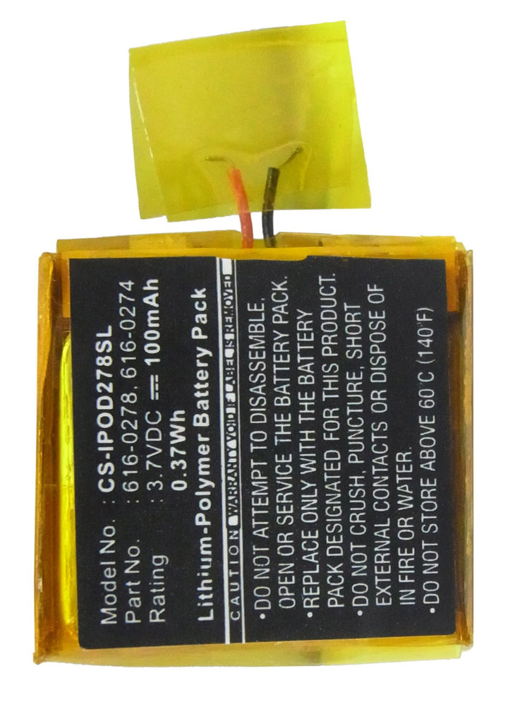 Battery for CS-IPOD278SL-5