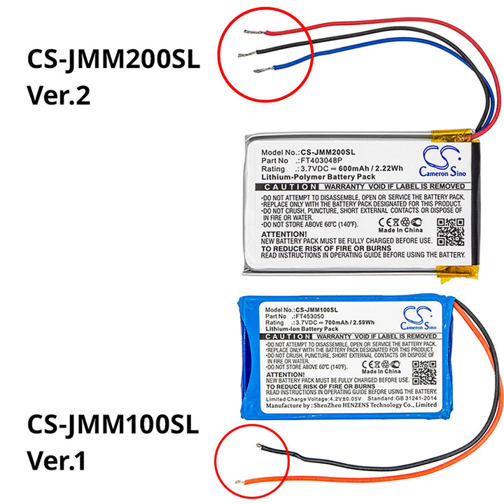 Battery for CS-JMM200SL-5