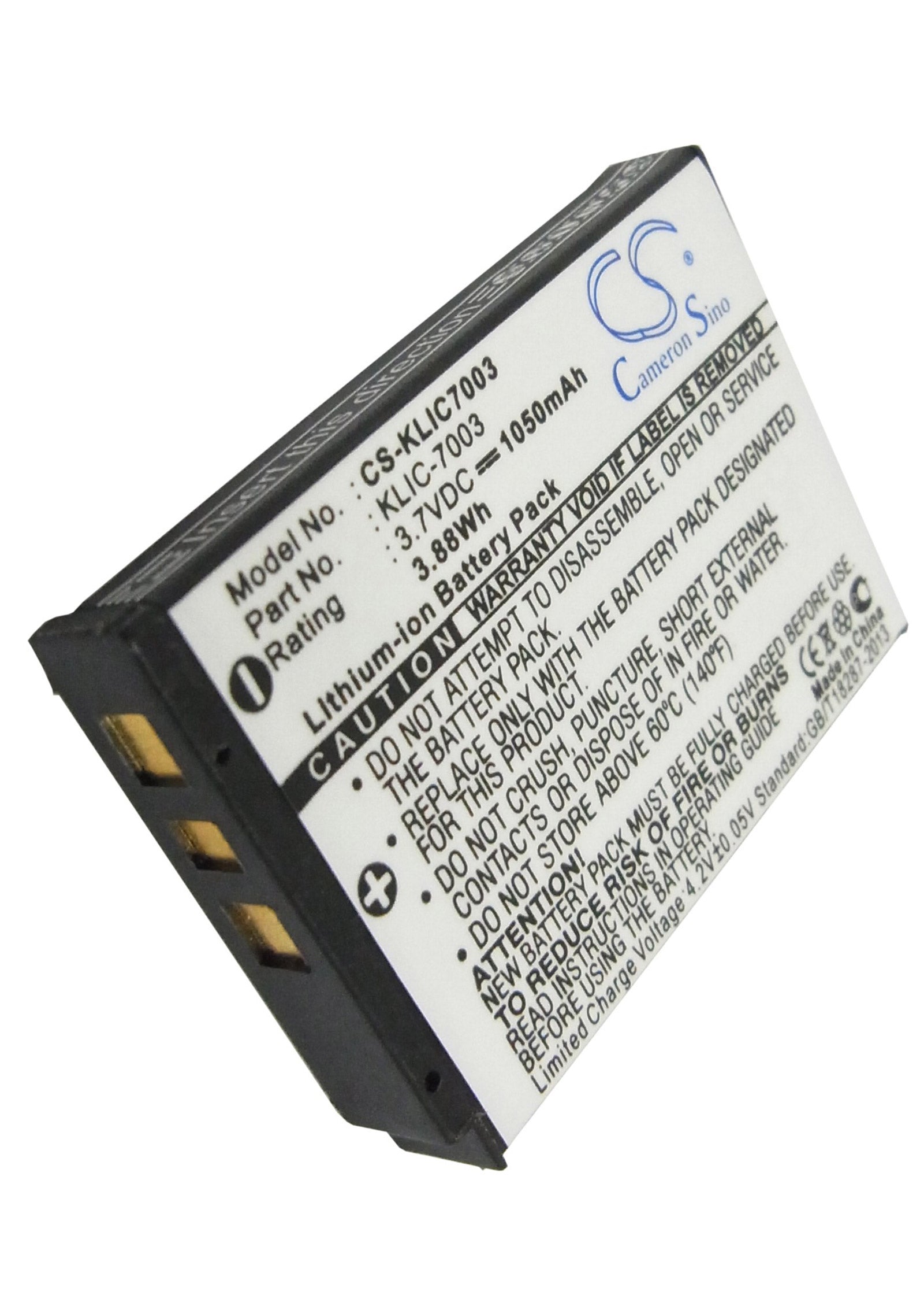 Akumulator dedykowany Cameron Sino Kodak KLIC-7003 1050mAh Li-Ion 3.7V Akumulator dedykowany Cameron Sino Kodak KLIC-7003 1050mAh Li-Ion 3.7V