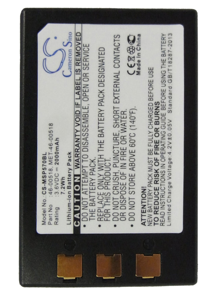 Battery for CS-MSP570BL-5