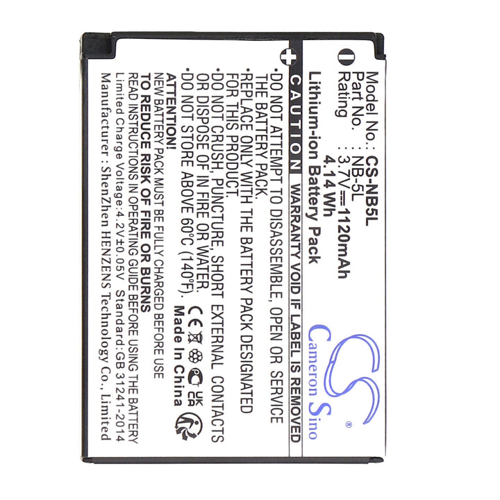 Battery for CS-NB5L-3