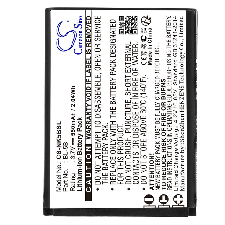 Battery for CS-NK5BSL-3