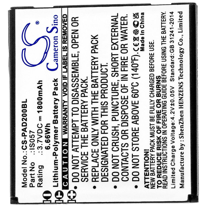 Battery for CS-PAD200BL-3