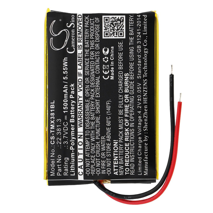 Battery for CS-TMX381BL-3