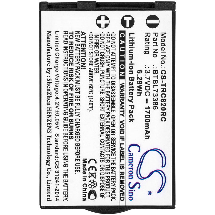 Battery for CS-TRC820RC-3