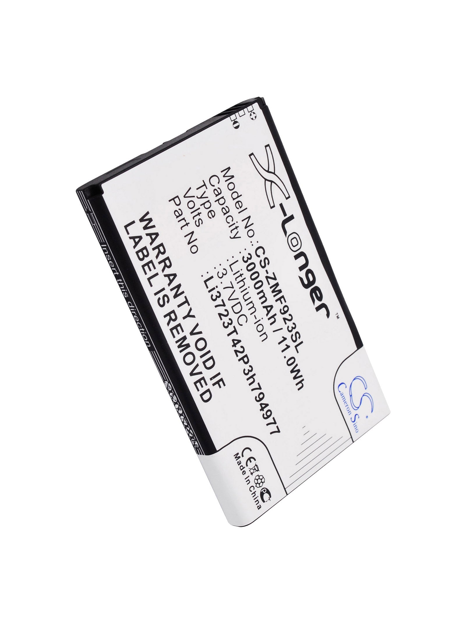 Battery for AT&T Velocity 4G LTE, CS-ZMF923SL 3000mAh – ElektroEdge