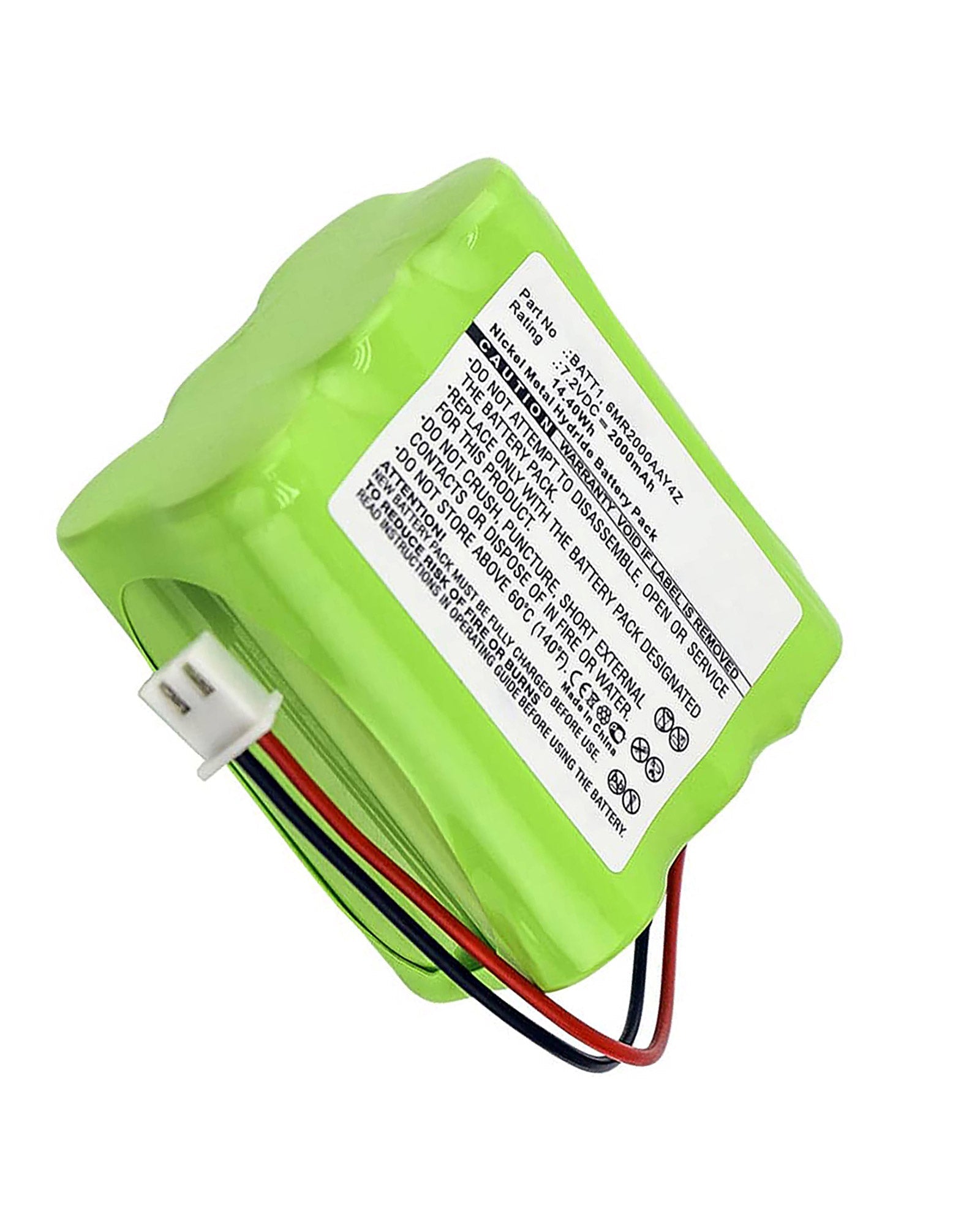 2GIG Go Control Panel Battery 2000mAh Ni-MH 7.2V – ElektroEdge