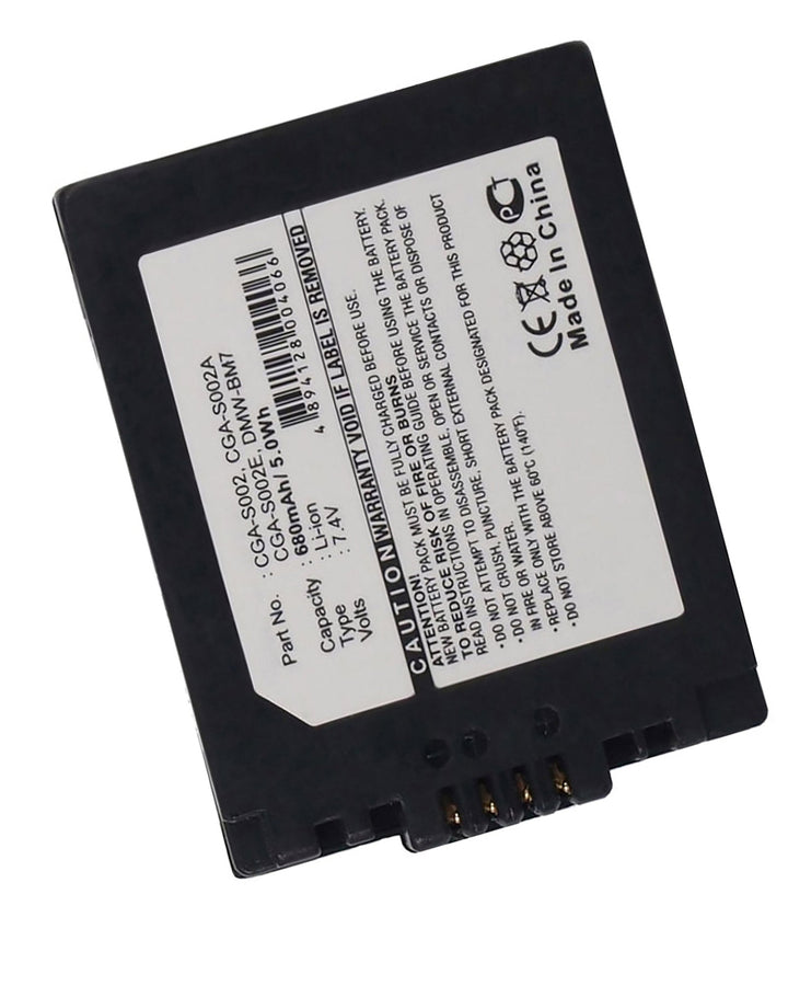 Panasonic DMC-FZ10 Battery 680mAh-3