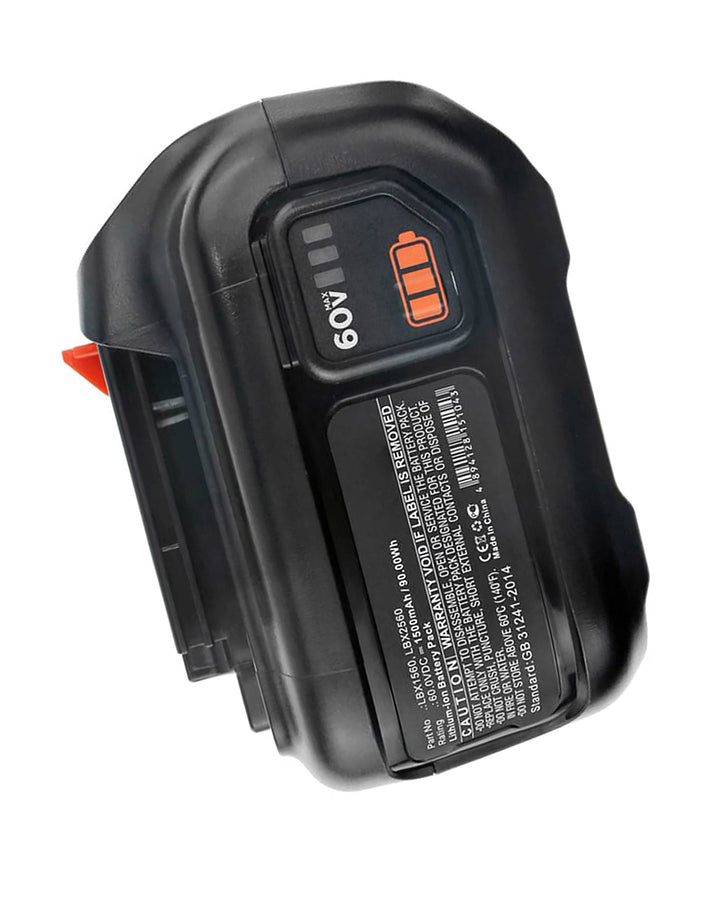 Black & Decker 60V MAX Trimmer Battery 1500mAh-3