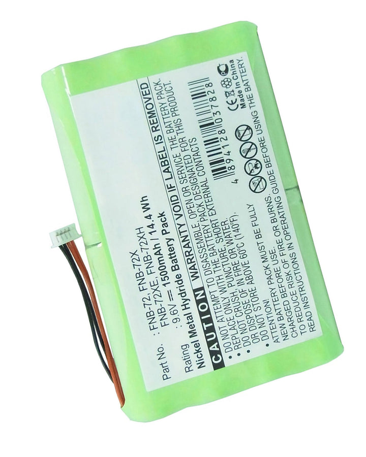 Vertex FNB-72xx Battery, 1500mAh Ni-MH 9.6V, Ships Free – ElektroEdge