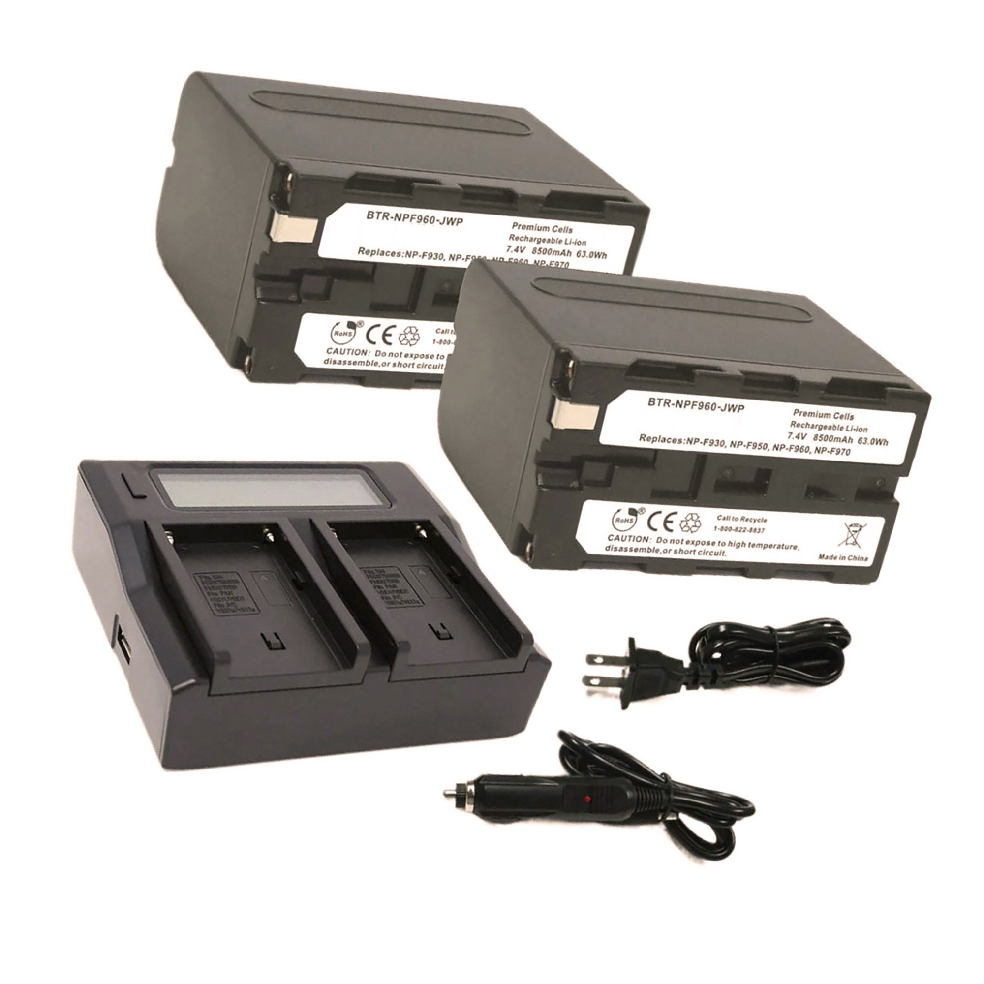 Sony CCD-SC8 Battery (2-Pack, 8500mAh) Dual Charger FREE Shipping ...