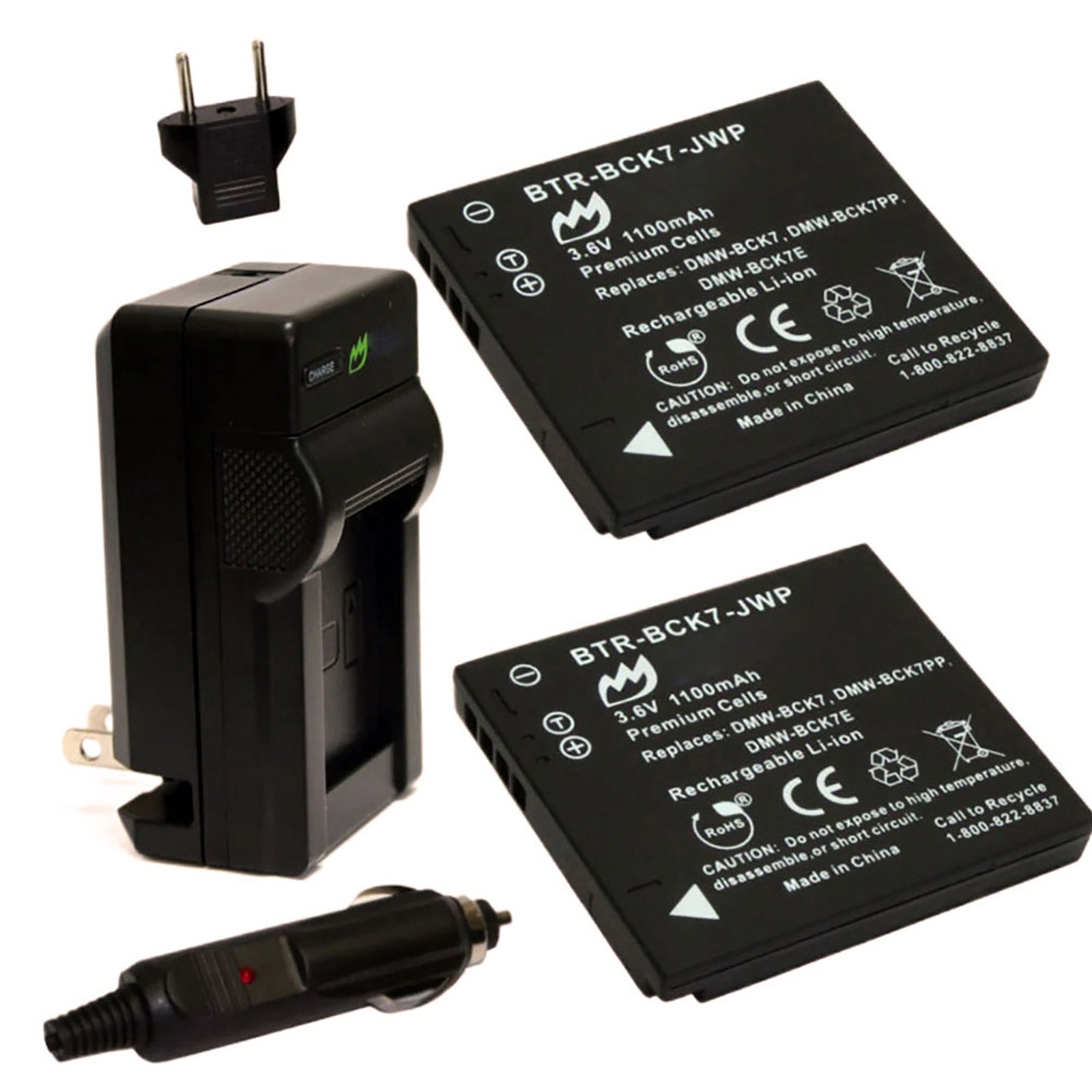 Panasonic Lumix DMC-FS28 Battery (2-Pack, 1100mAh) & Charger – ElektroEdge