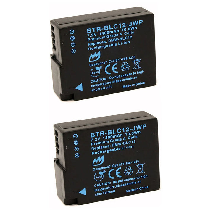 Panasonic Lumix DMC-GX8 (2-Pack) Battery 1400mAh Fully Decoded & Charger-3