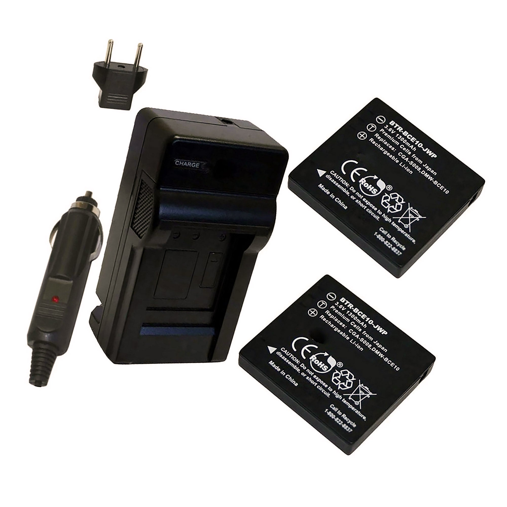 Ricoh Caplio R10 Battery (2-Pack, 1300mAh) Charger FREE Shipping ...