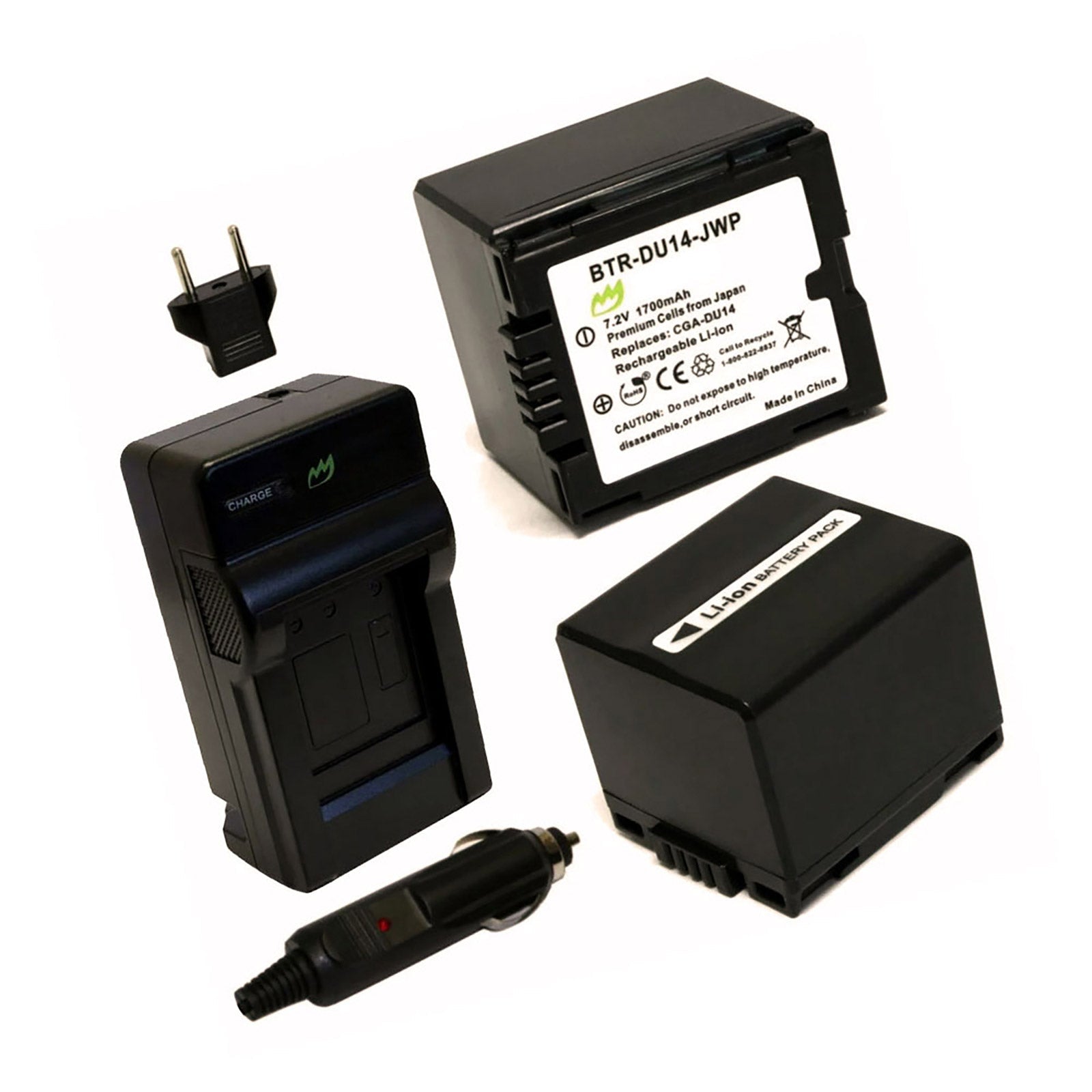 Panasonic NV-GS26 Battery (2-Pack, 1700mAh) & Charger – ElektroEdge