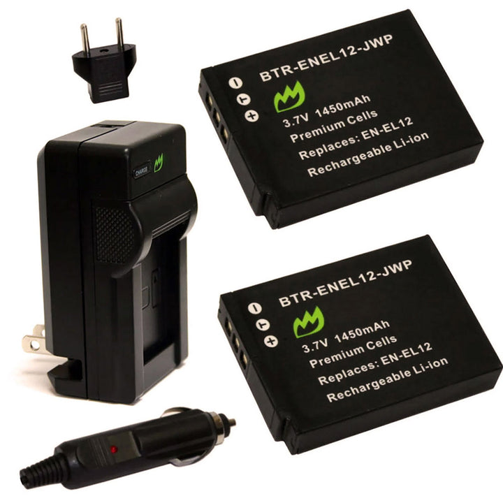 Nikon Coolpix B600 (2-Pack) Battery 1450mAh & Charger