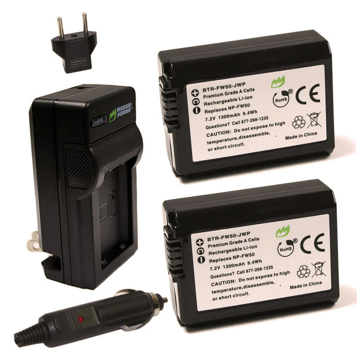 Sony BC-TRW (2-Pack) Battery 1300mAh & Charger-2