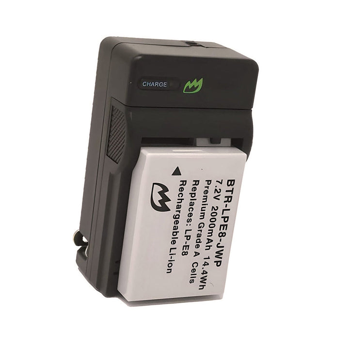 Canon EOS Rebel T2i (2-Pack) Battery 2000mAh & Charger