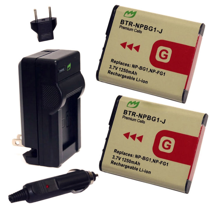 Sony BC-CSG (2-Pack) Battery 1250mAh & Charger