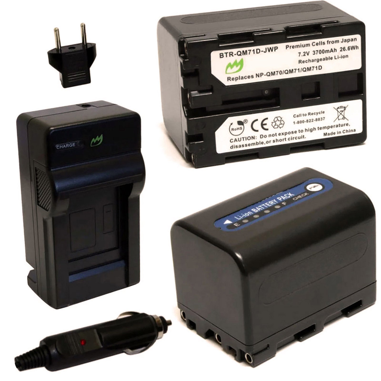 Sony DCR-TRV280 Battery (2-Pack, 3700mAh) & Charger – ElektroEdge