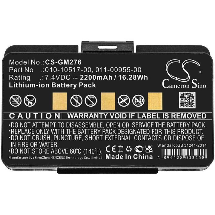 Replacement for 011-00955-02 Battery 2200mAh-3