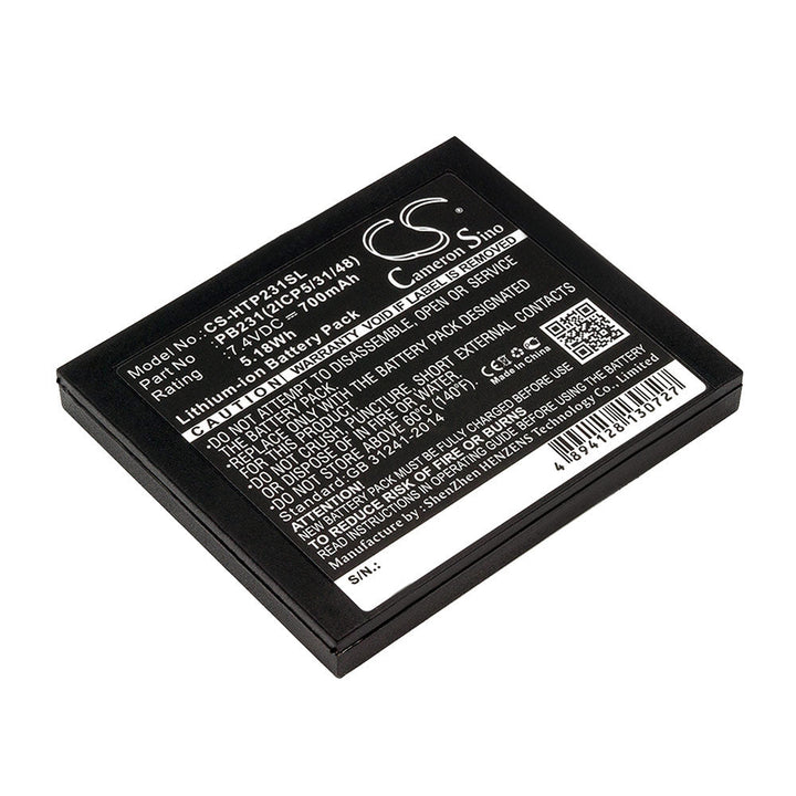 Replacement for Pringo P231 Battery 700mAh-3