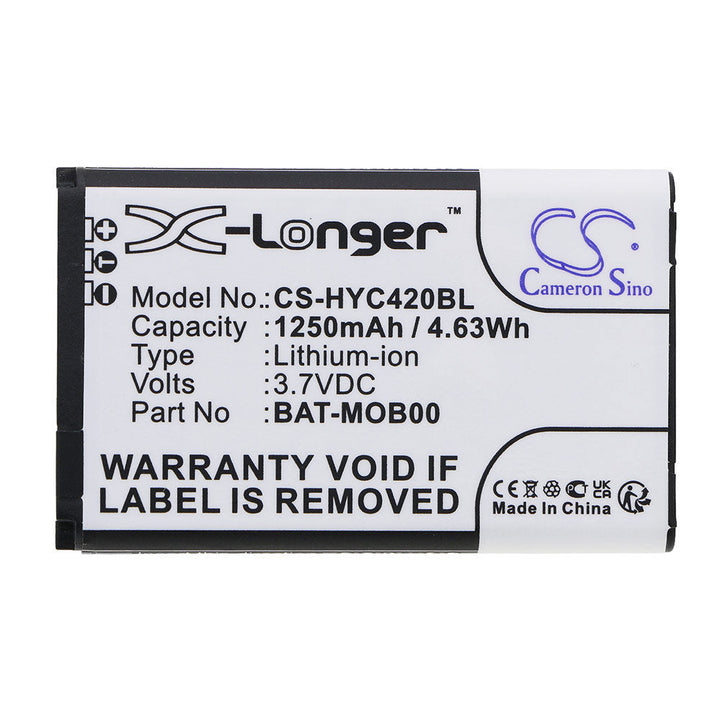 Replacement for BAT-MOB00 Battery 1250mAh-3