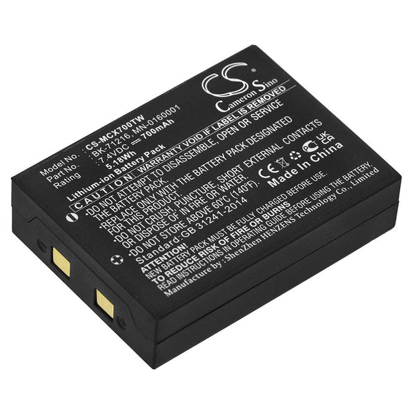 Replacement for microTALK CXR700 25-Mile Radio Battery 700mAh