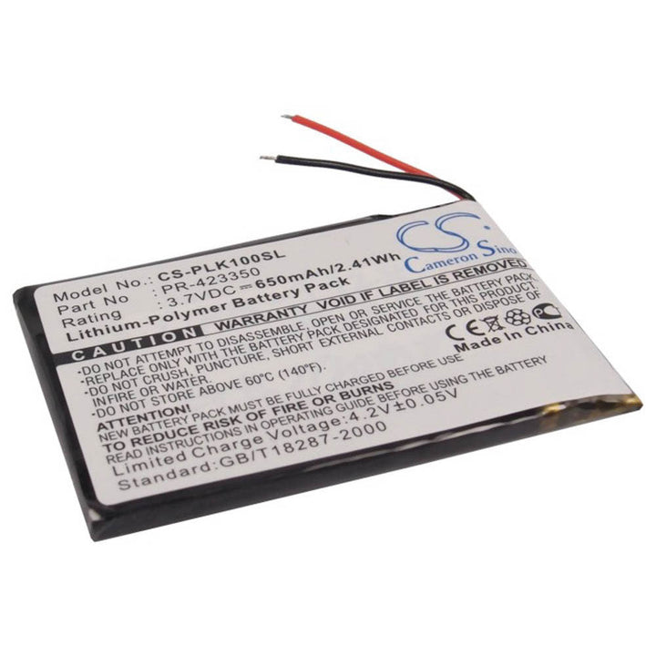 Replacement for PR-423350 Battery 650mAh