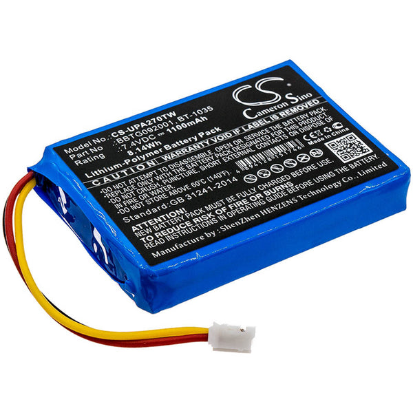 Replacement for BT-1035 Battery 1100mAh